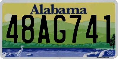 AL license plate 48AG741
