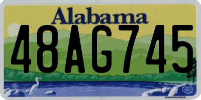 AL license plate 48AG745