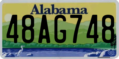 AL license plate 48AG748
