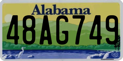 AL license plate 48AG749