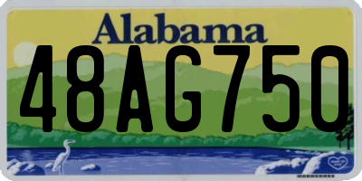 AL license plate 48AG750