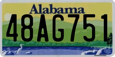 AL license plate 48AG751