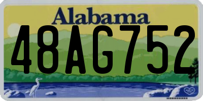 AL license plate 48AG752