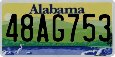 AL license plate 48AG753