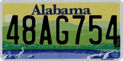 AL license plate 48AG754