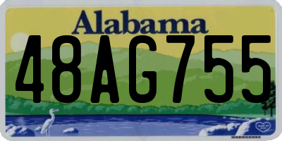 AL license plate 48AG755