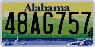 AL license plate 48AG757