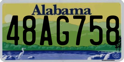 AL license plate 48AG758