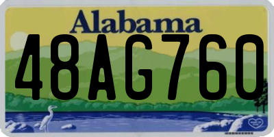 AL license plate 48AG760