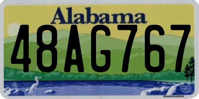 AL license plate 48AG767