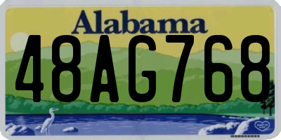 AL license plate 48AG768
