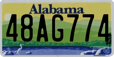 AL license plate 48AG774