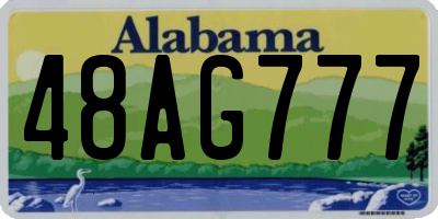 AL license plate 48AG777