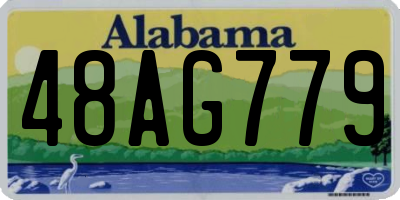 AL license plate 48AG779