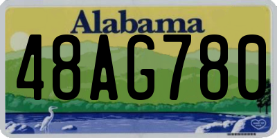 AL license plate 48AG780