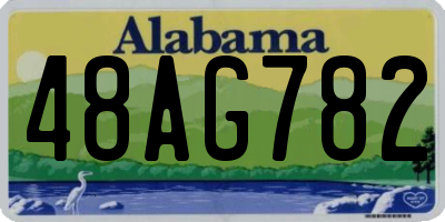 AL license plate 48AG782