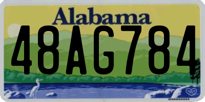 AL license plate 48AG784
