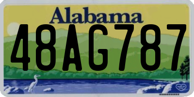 AL license plate 48AG787