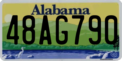AL license plate 48AG790