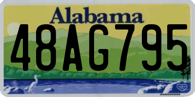 AL license plate 48AG795
