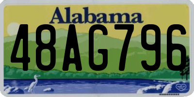 AL license plate 48AG796