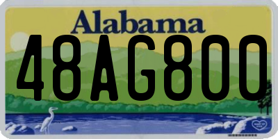 AL license plate 48AG800