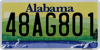 AL license plate 48AG801