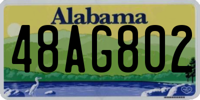 AL license plate 48AG802