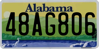 AL license plate 48AG806