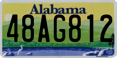 AL license plate 48AG812