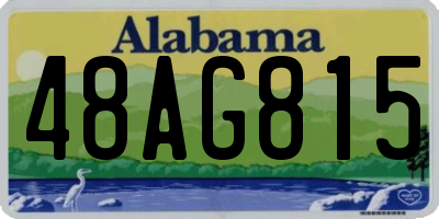 AL license plate 48AG815