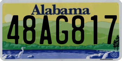 AL license plate 48AG817