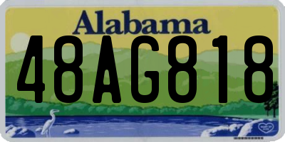 AL license plate 48AG818