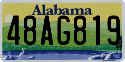 AL license plate 48AG819