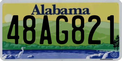 AL license plate 48AG821