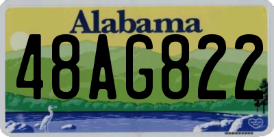 AL license plate 48AG822