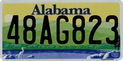 AL license plate 48AG823