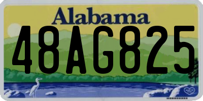 AL license plate 48AG825