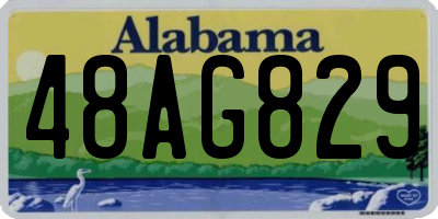 AL license plate 48AG829