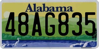 AL license plate 48AG835