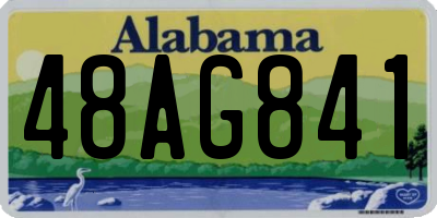 AL license plate 48AG841