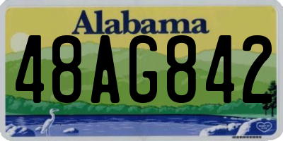 AL license plate 48AG842