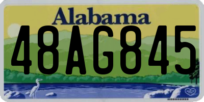 AL license plate 48AG845