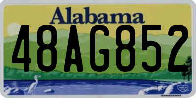 AL license plate 48AG852