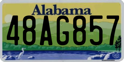 AL license plate 48AG857