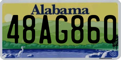 AL license plate 48AG860