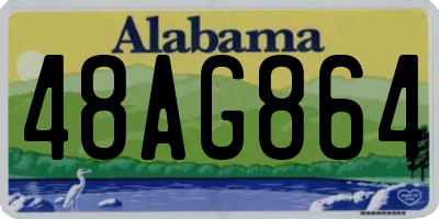 AL license plate 48AG864