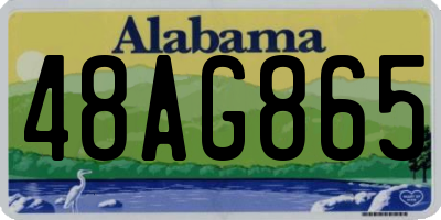 AL license plate 48AG865