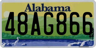 AL license plate 48AG866