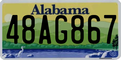 AL license plate 48AG867